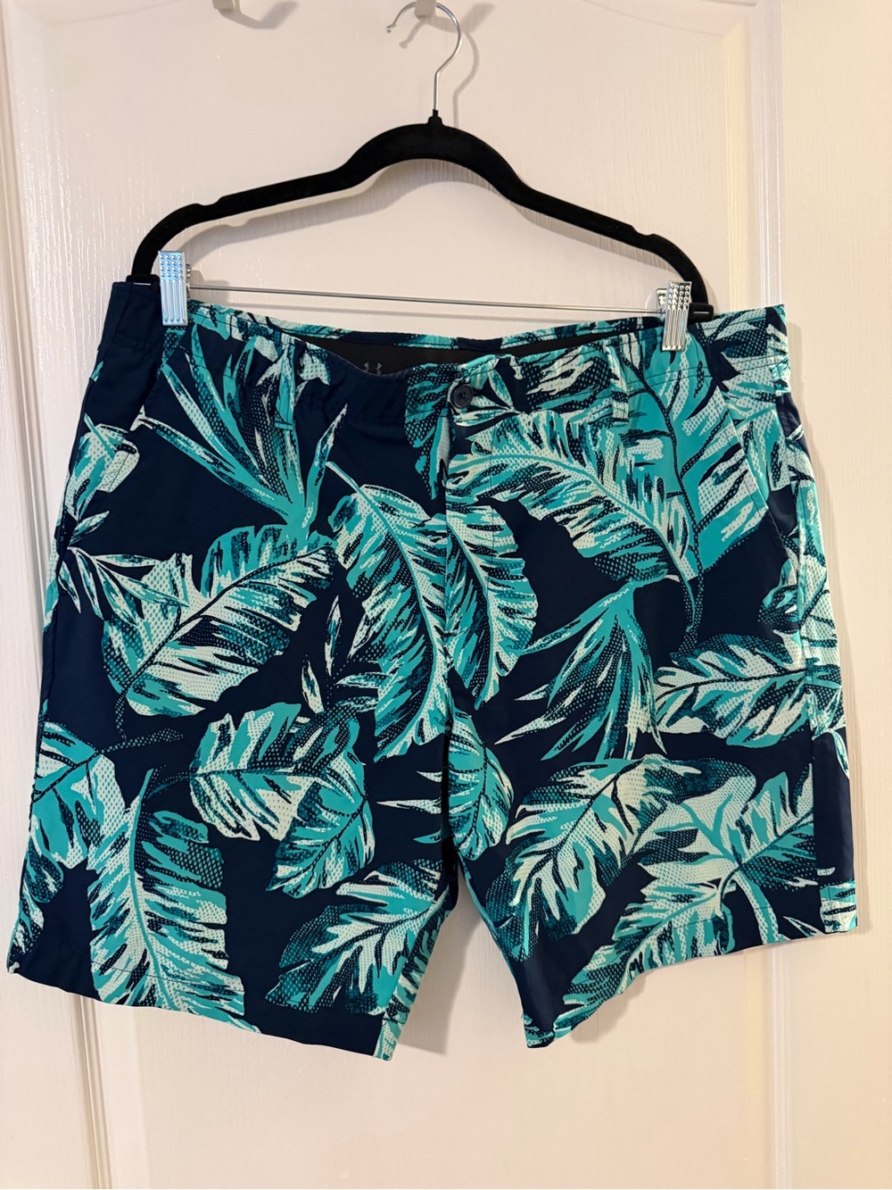 Under Armour Men's Navy & Teal Tropical Swim Shorts
